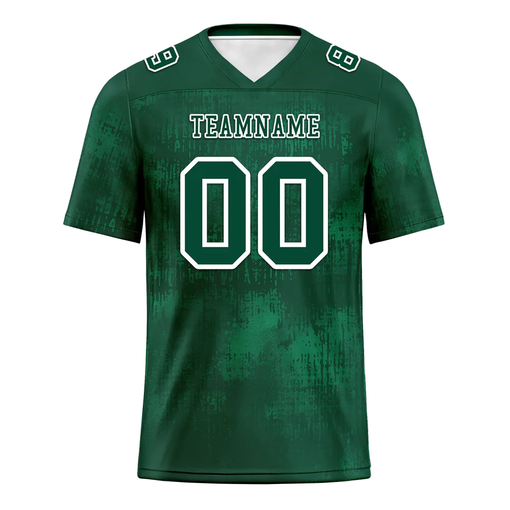 Custom Green Graffiti Pattern Green Personalized Authentic Football Jersey FBJ02-bc0fabb - Coolcustomize