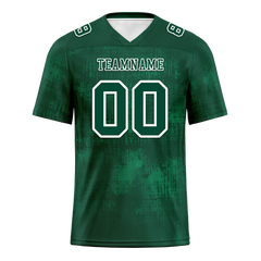 Custom Green Graffiti Pattern Green Personalized Authentic Football Jersey FBJ02-bc0fabb