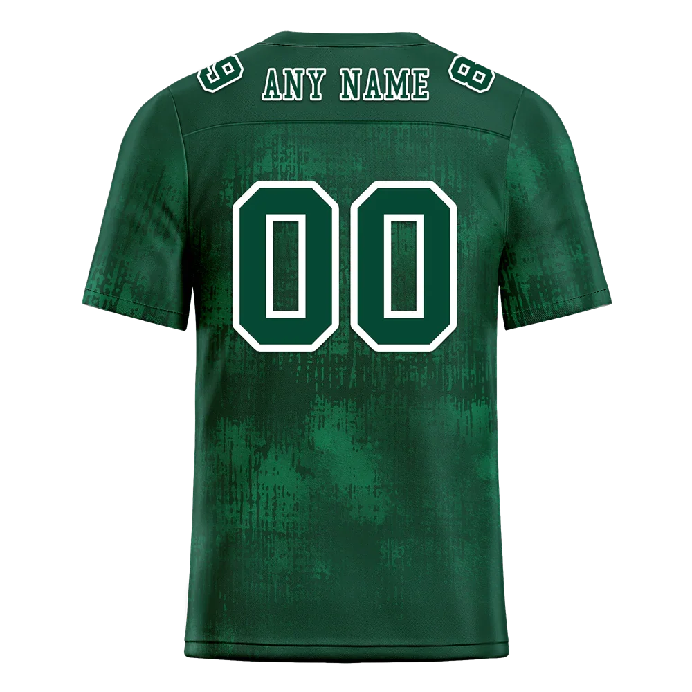 Custom Green Graffiti Pattern Green Personalized Authentic Football Jersey FBJ02-bc0fabb - Coolcustomize