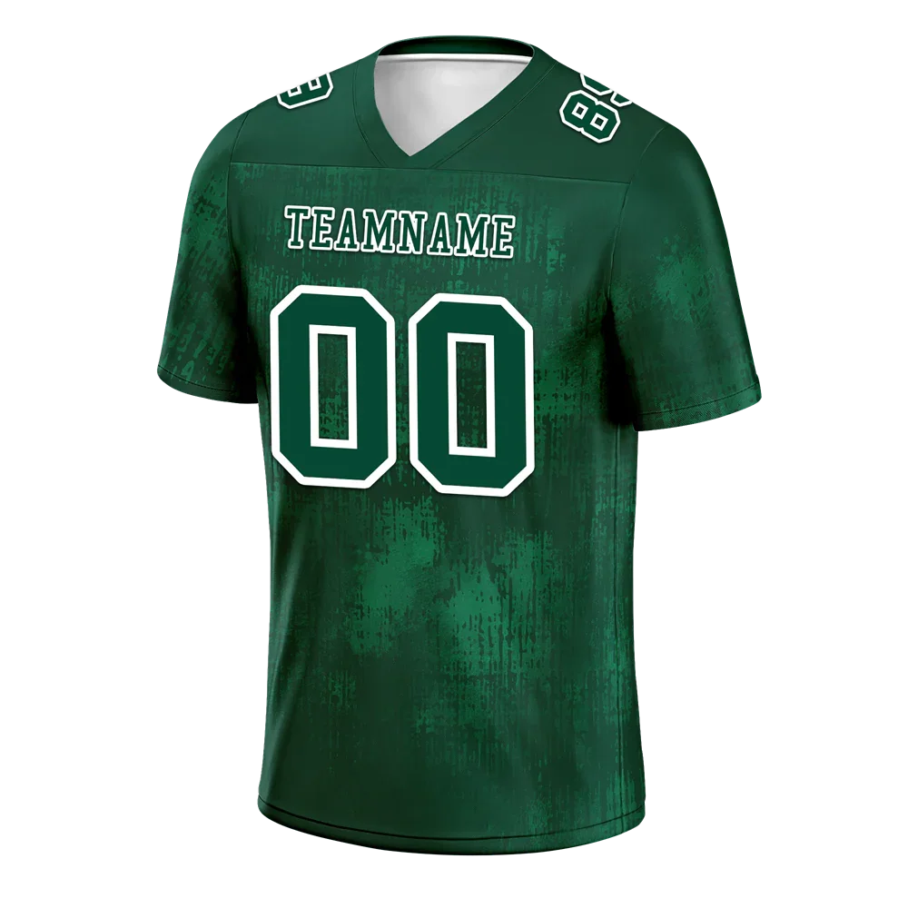 Custom Green Graffiti Pattern Green Personalized Authentic Football Jersey FBJ02-bc0fabb - Coolcustomize