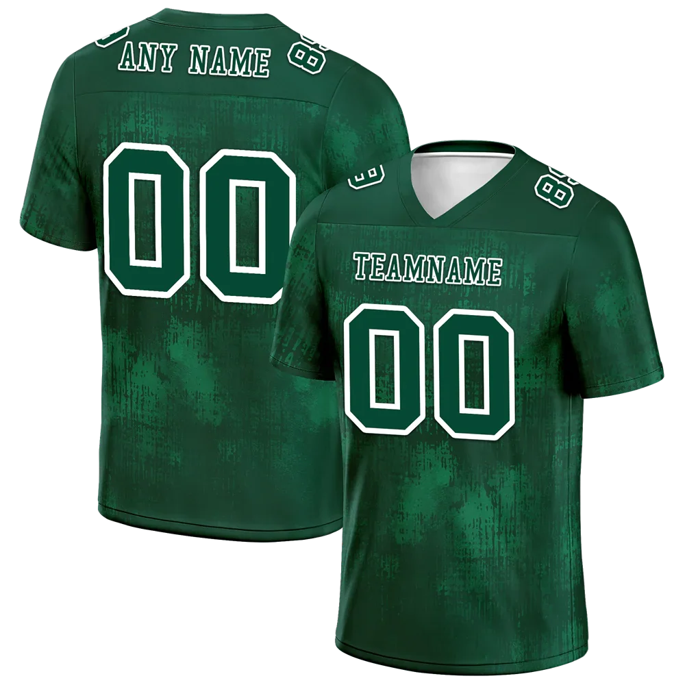 Custom Green Graffiti Pattern Green Personalized Authentic Football Jersey FBJ02-bc0fabb - Coolcustomize