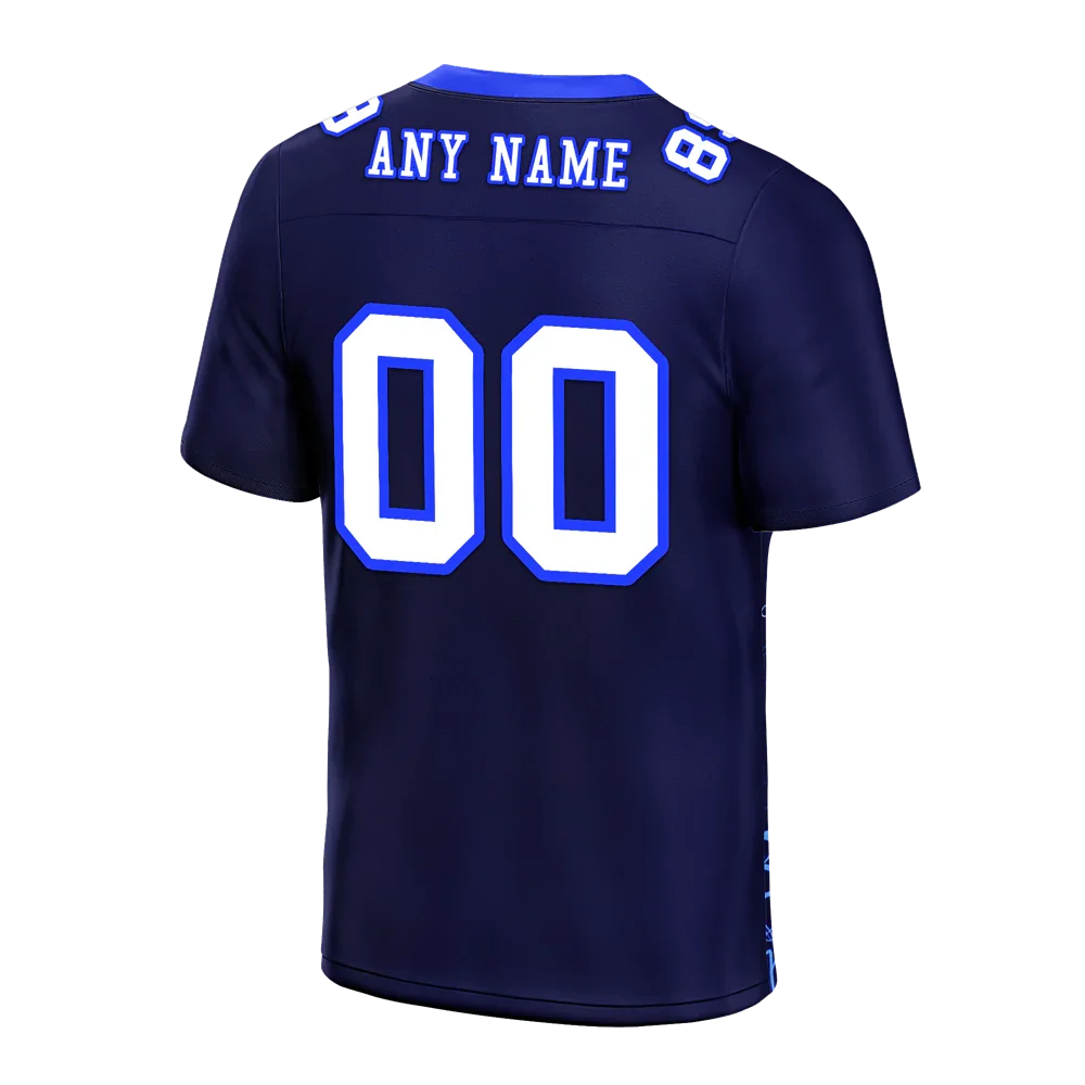 Custom Black Graffiti Pattern White Personalized Authentic Football Jersey FBJ02-bc0fabd - Coolcustomize