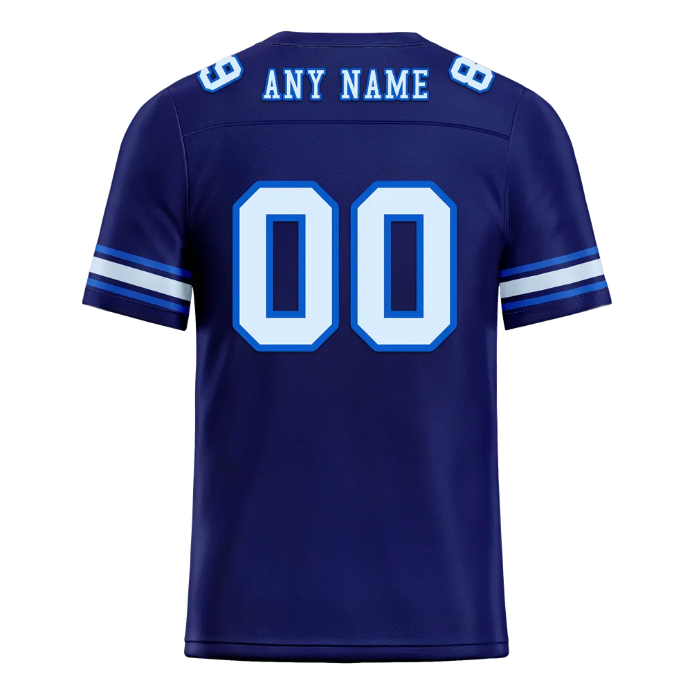 Custom Blue Graffiti Pattern White Personalized Authentic Football Jersey FBJ02-bc0fadb - Coolcustomize