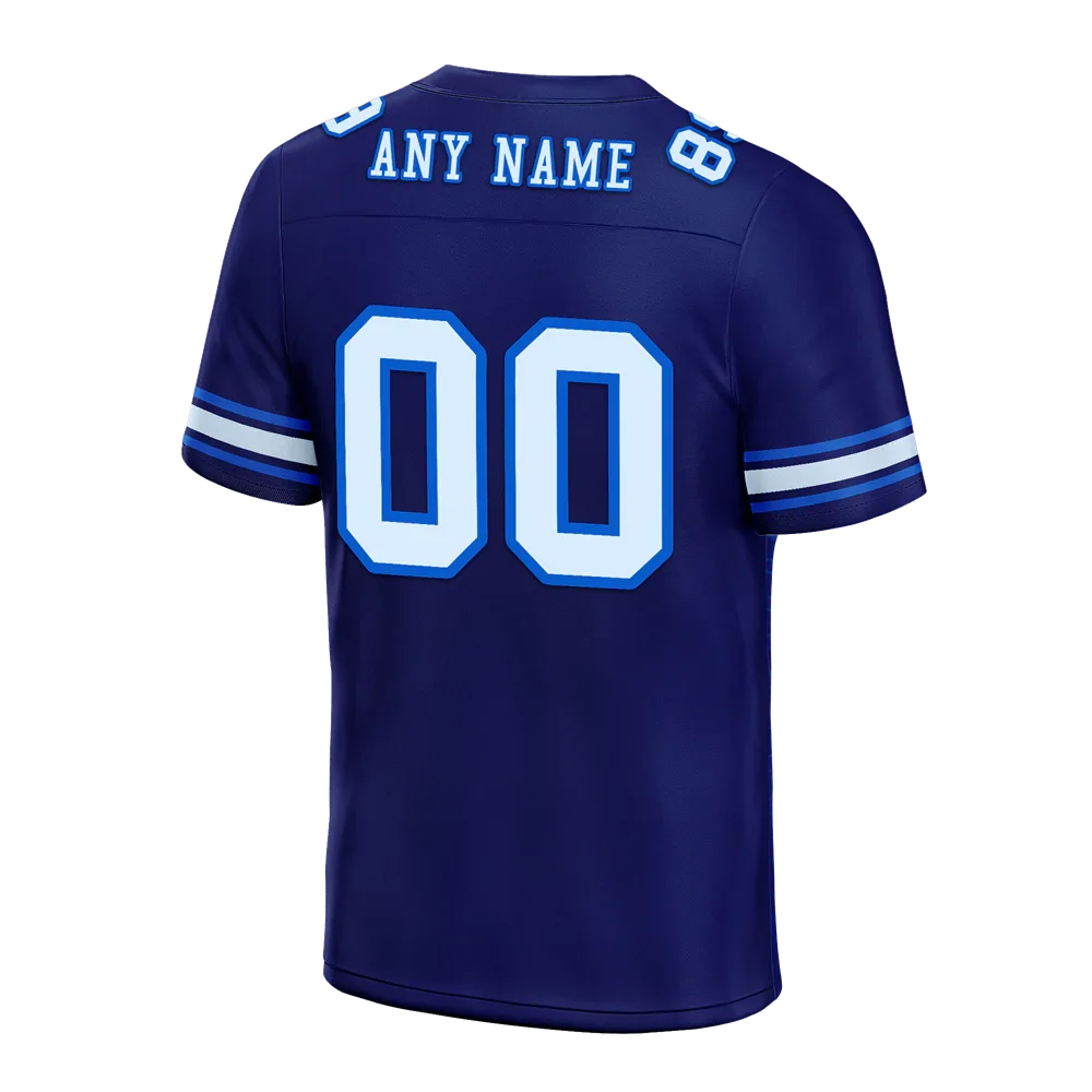 Custom Blue Graffiti Pattern White Personalized Authentic Football Jersey FBJ02-bc0fadb - Coolcustomize