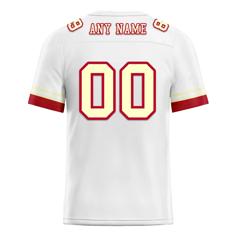 Custom White Red 3D Pattern Yellow Personalized Authentic Football Jersey FBJ02-bc0faea - Coolcustomize