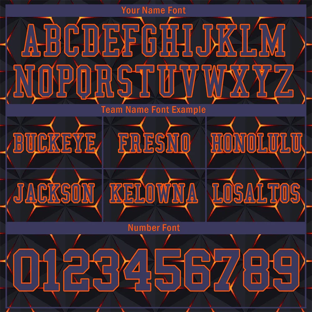 Custom Black Orange 3D Pattern Purple Personalized Authentic Football Jersey FBJ02-bc0faed - Coolcustomize