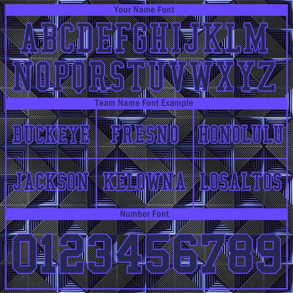 Custom Black 3D Pattern Purple Personalized Authentic Football Jersey FBJ02-bc0faef - Coolcustomize