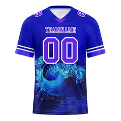 Custom Blue 3D Pattern Purple Personalized Authentic Football Jersey FBJ02-bc0fae7