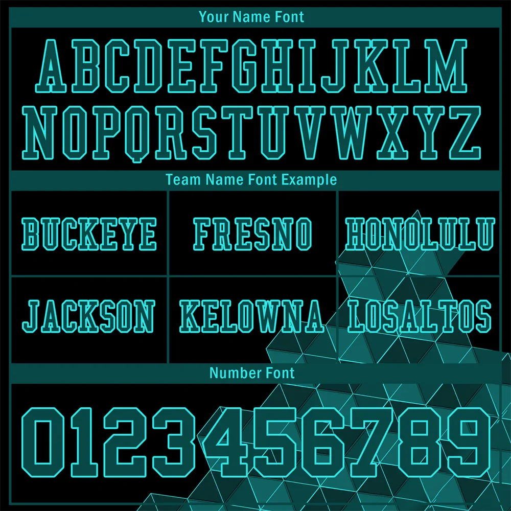 Custom Black 3D Pattern Aqua Personalized Authentic Football Jersey FBJ02-bc0fae8 - Coolcustomize