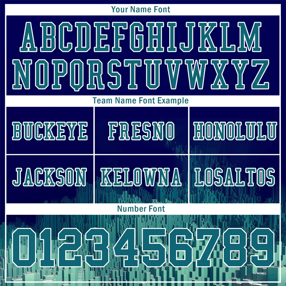 Custom Blue 3D Pattern Aqua Personalized Authentic Football Jersey FBJ02-bc0fae9 - Coolcustomize