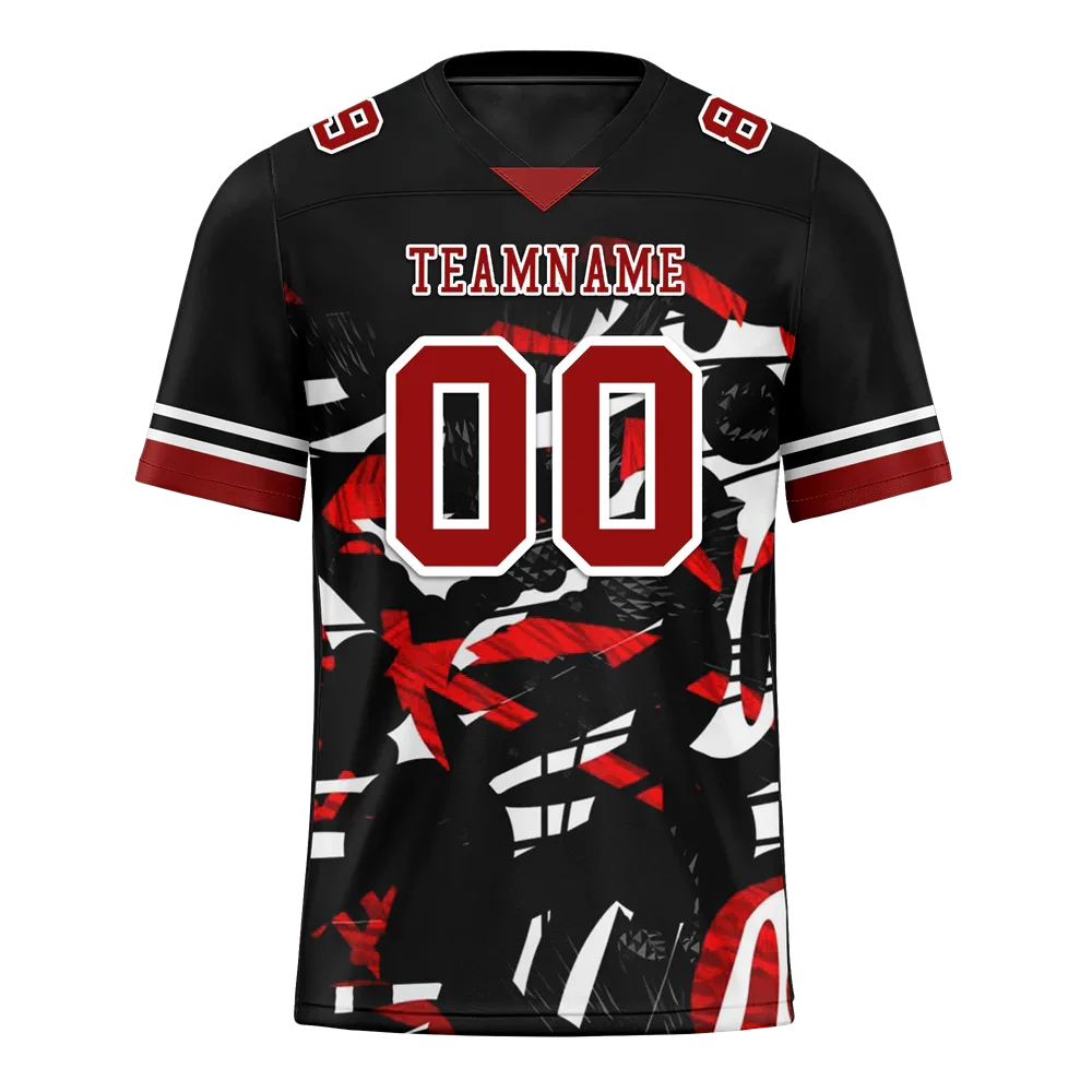 Custom Black Tie Dye Brown Personalized Authentic Football Jersey FBJ02-bc0fa7a - Coolcustomize