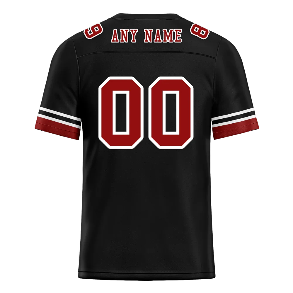 Custom Black Tie Dye Brown Personalized Authentic Football Jersey FBJ02-bc0fa7a - Coolcustomize