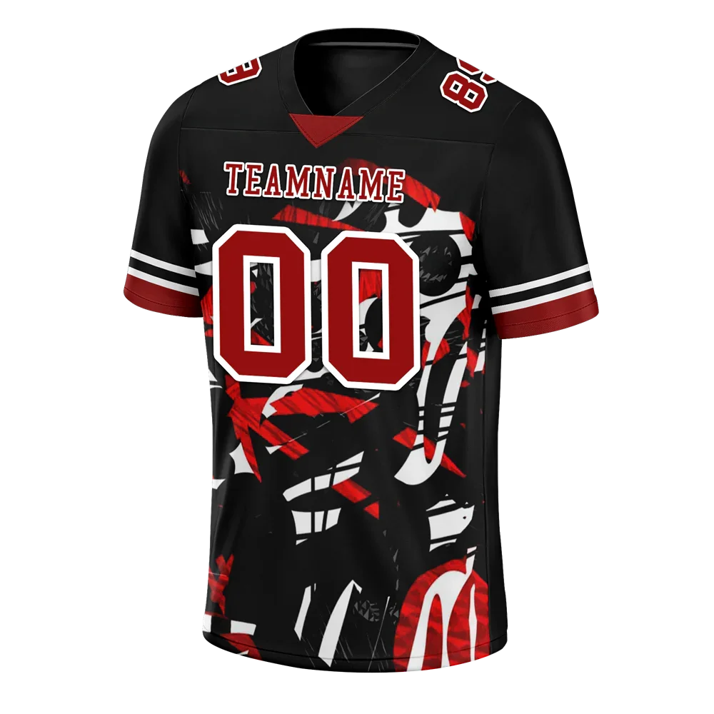 Custom Black Tie Dye Brown Personalized Authentic Football Jersey FBJ02-bc0fa7a - Coolcustomize