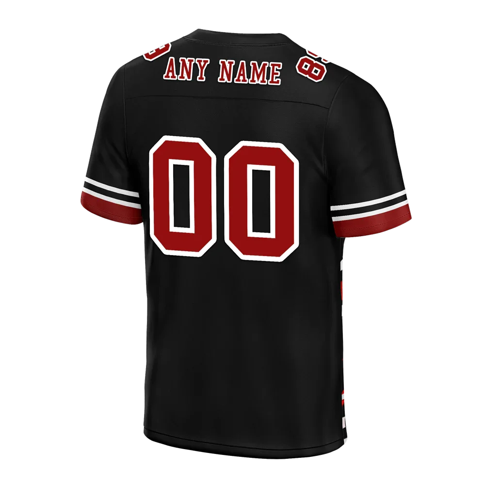 Custom Black Tie Dye Brown Personalized Authentic Football Jersey FBJ02-bc0fa7a - Coolcustomize