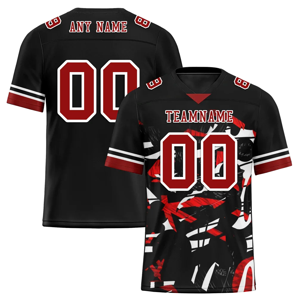 Custom Black Tie Dye Brown Personalized Authentic Football Jersey FBJ02-bc0fa7a - Coolcustomize