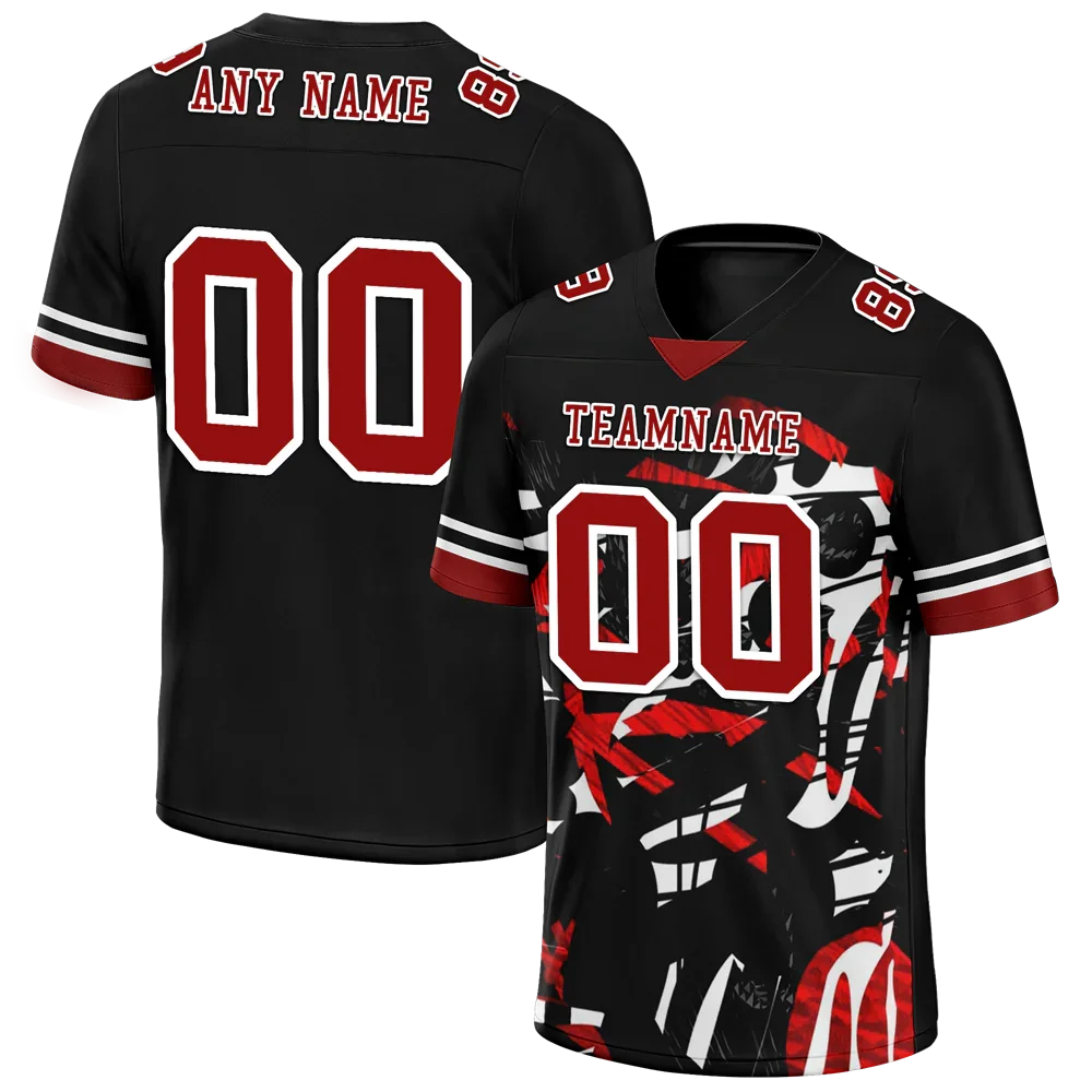 Custom Black Tie Dye Brown Personalized Authentic Football Jersey FBJ02-bc0fa7a - Coolcustomize
