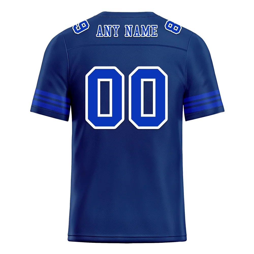 Custom Blue Tie Dye Blue Personalized Authentic Football Jersey FBJ02-bc0fa7b - Coolcustomize