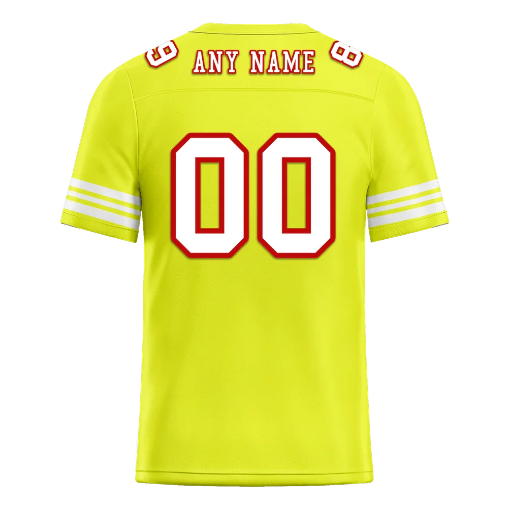 Custom Yellow Tie Dye White Personalized Authentic Football Jersey FBJ02-bc0fa7c - Coolcustomize