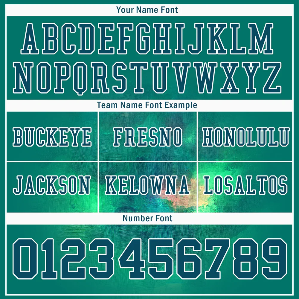 Custom Green Tie Dye Aqua Personalized Authentic Football Jersey FBJ02-bc0fa79 - Coolcustomize