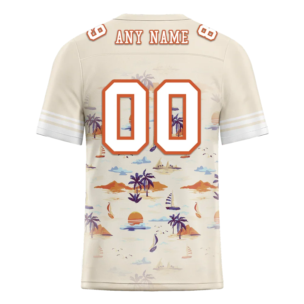 Custom Yellow Hawaii White Personalized Authentic Football Jersey FBJ02-bc0fa88 - Coolcustomize