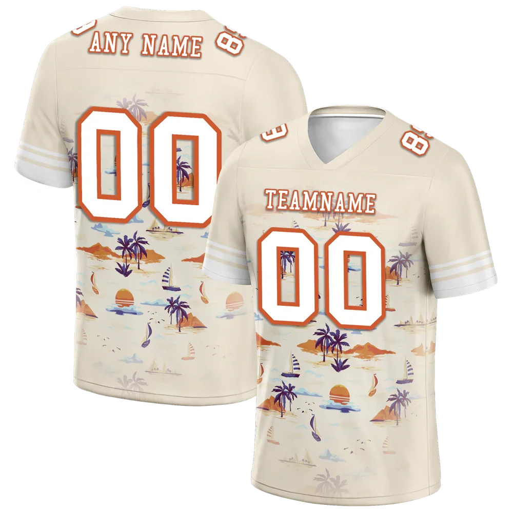 Custom Yellow Hawaii White Personalized Authentic Football Jersey FBJ02-bc0fa88 - Coolcustomize