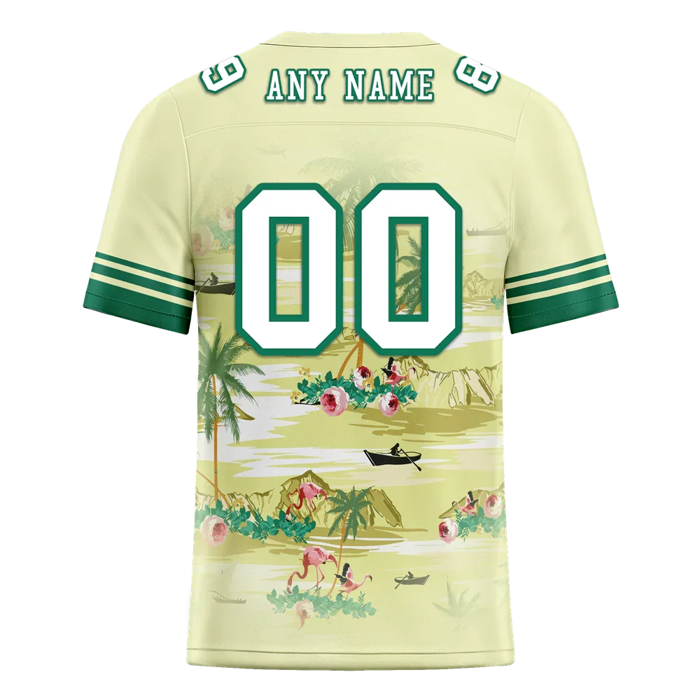 Custom Yellow Hawaii White Personalized Authentic Football Jersey FBJ02-bc0fa89 - Coolcustomize