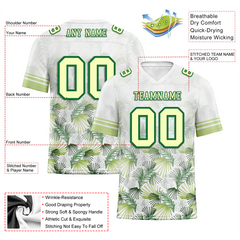 Custom White Hawaii Yellow Personalized Authentic Football Jersey FBJ02-bc0fa90