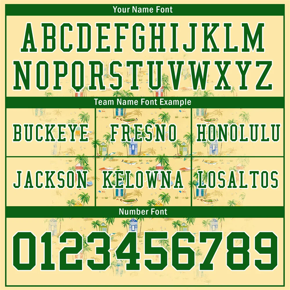 Custom Yellow Hawaii Green Personalized Authentic Football Jersey FBJ02-bc0fa9b - Coolcustomize