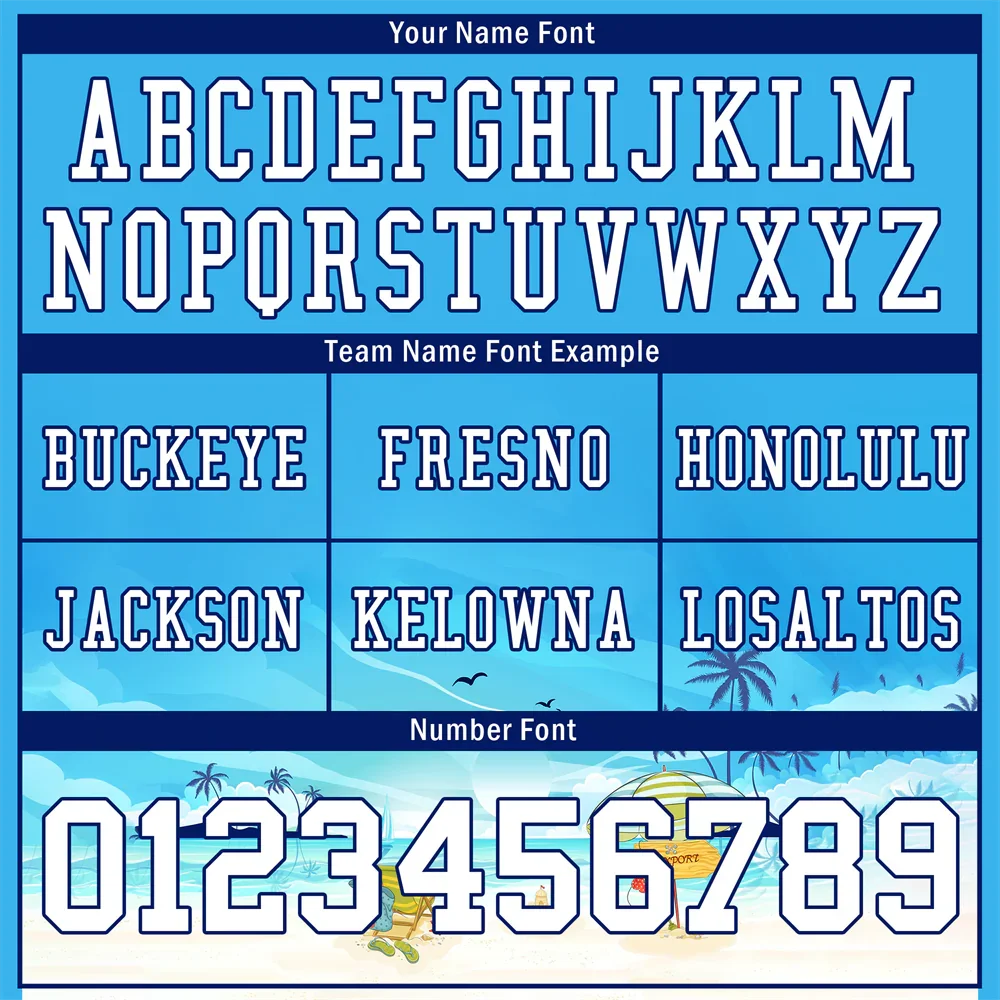 Custom Blue Hawaii White Personalized Authentic Football Jersey FBJ02-bc0fa9c - Coolcustomize