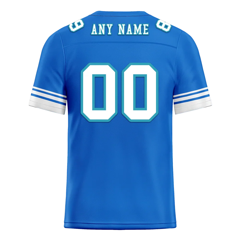 Custom Blue Hawaii White Personalized Authentic Football Jersey FBJ02-bc0fa9d - Coolcustomize