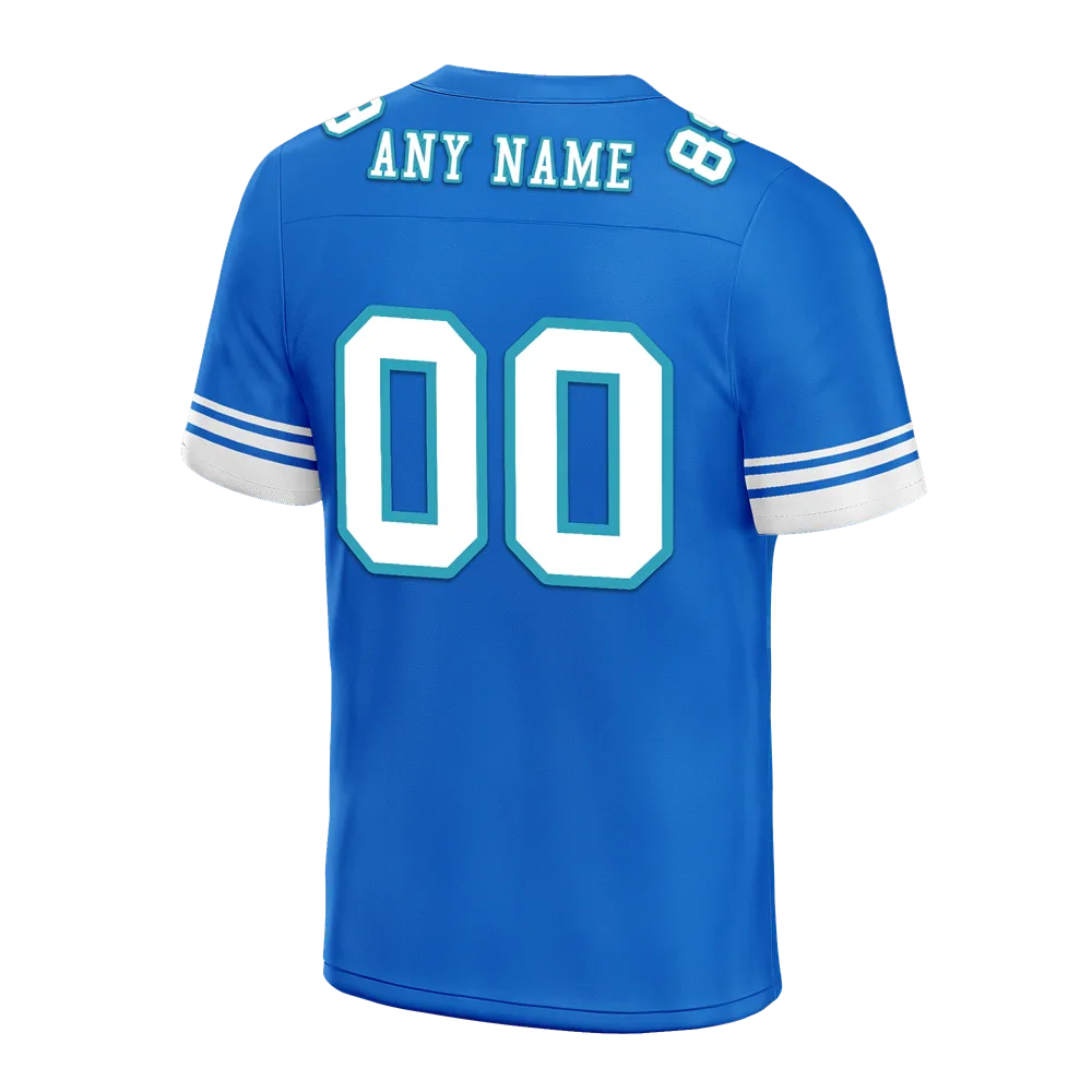 Custom Blue Hawaii White Personalized Authentic Football Jersey FBJ02-bc0fa9d - Coolcustomize