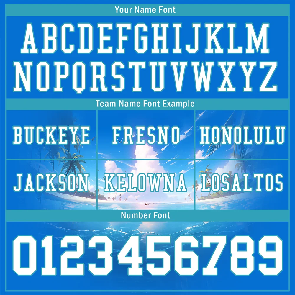 Custom Blue Hawaii White Personalized Authentic Football Jersey FBJ02-bc0fa9d - Coolcustomize