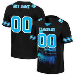 Custom Black Drift Fashion Aqua Personalized Authentic Football Jersey FBJ02-bc0fb0a