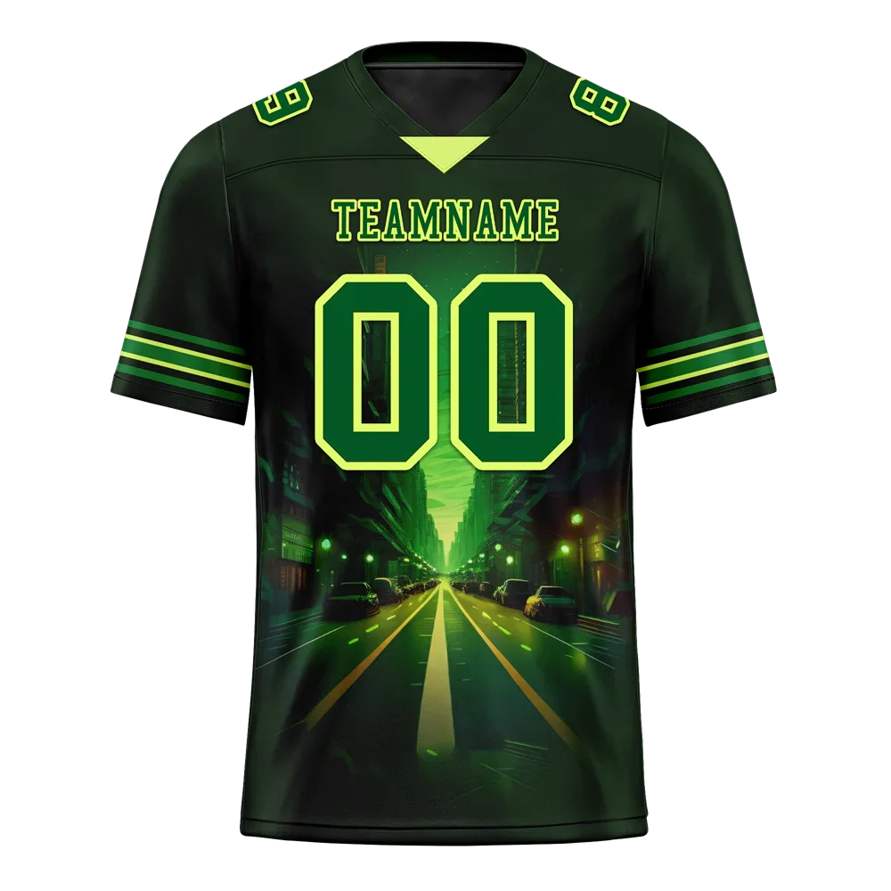 Custom Black Drift Fashion Green Personalized Authentic Football Jersey FBJ02-bc0fb0b - Coolcustomize