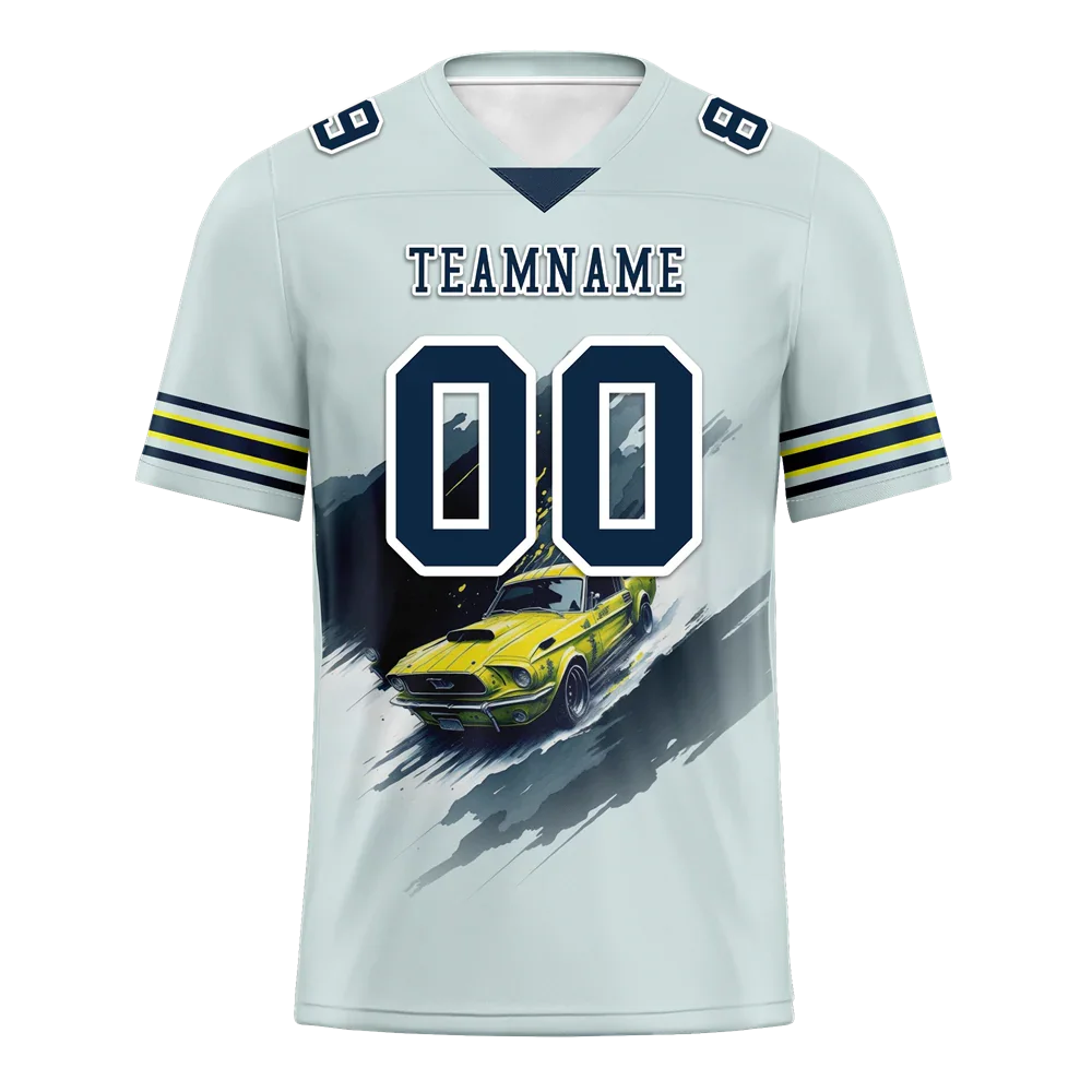 Custom Grey Drift Fashion Black Personalized Authentic Football Jersey FBJ02-bc0fb0c - Coolcustomize