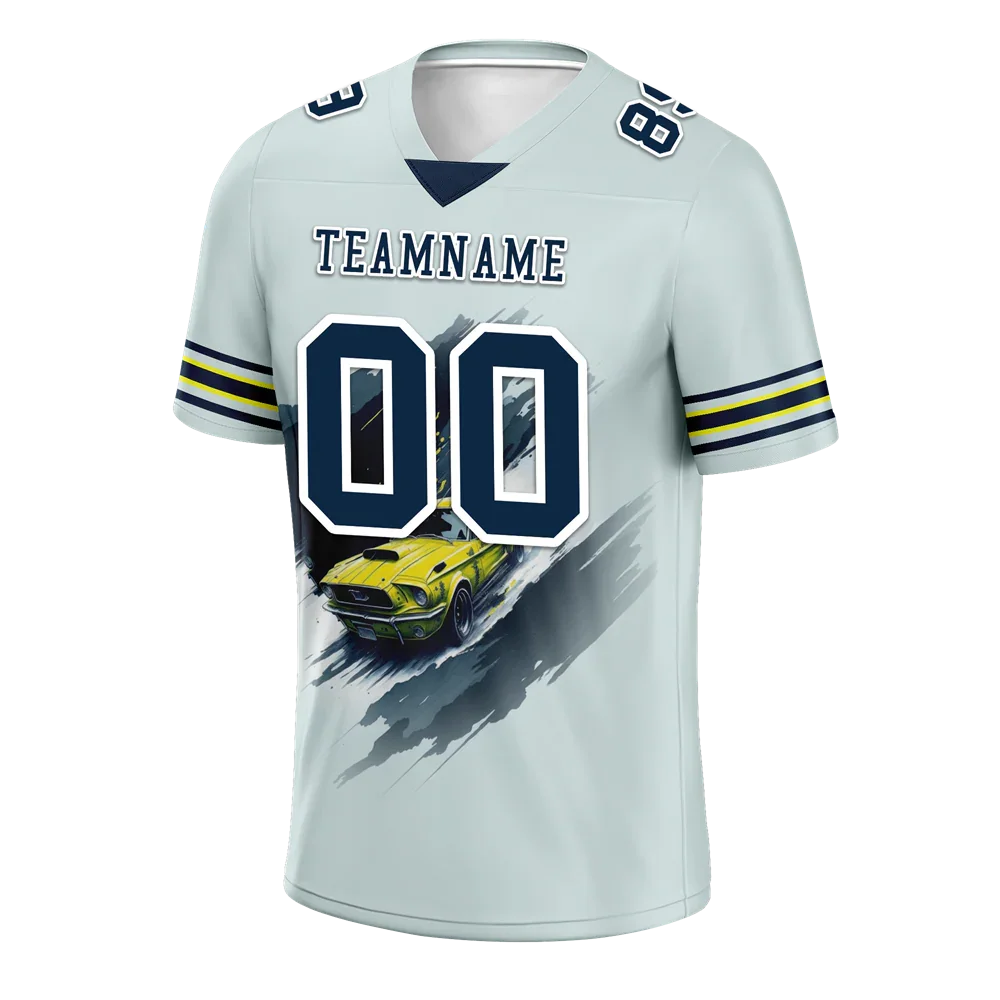 Custom Grey Drift Fashion Black Personalized Authentic Football Jersey FBJ02-bc0fb0c - Coolcustomize