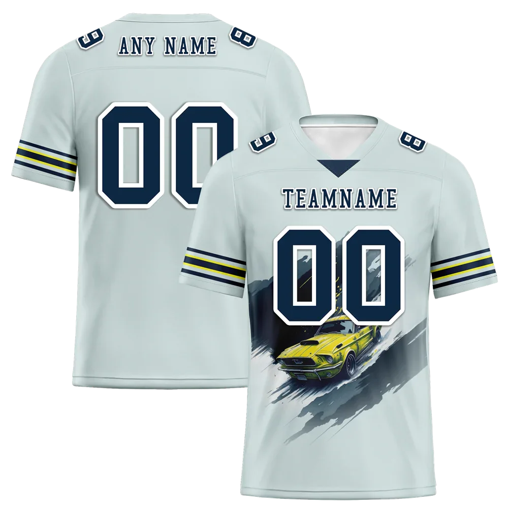 Custom Grey Drift Fashion Black Personalized Authentic Football Jersey FBJ02-bc0fb0c - Coolcustomize