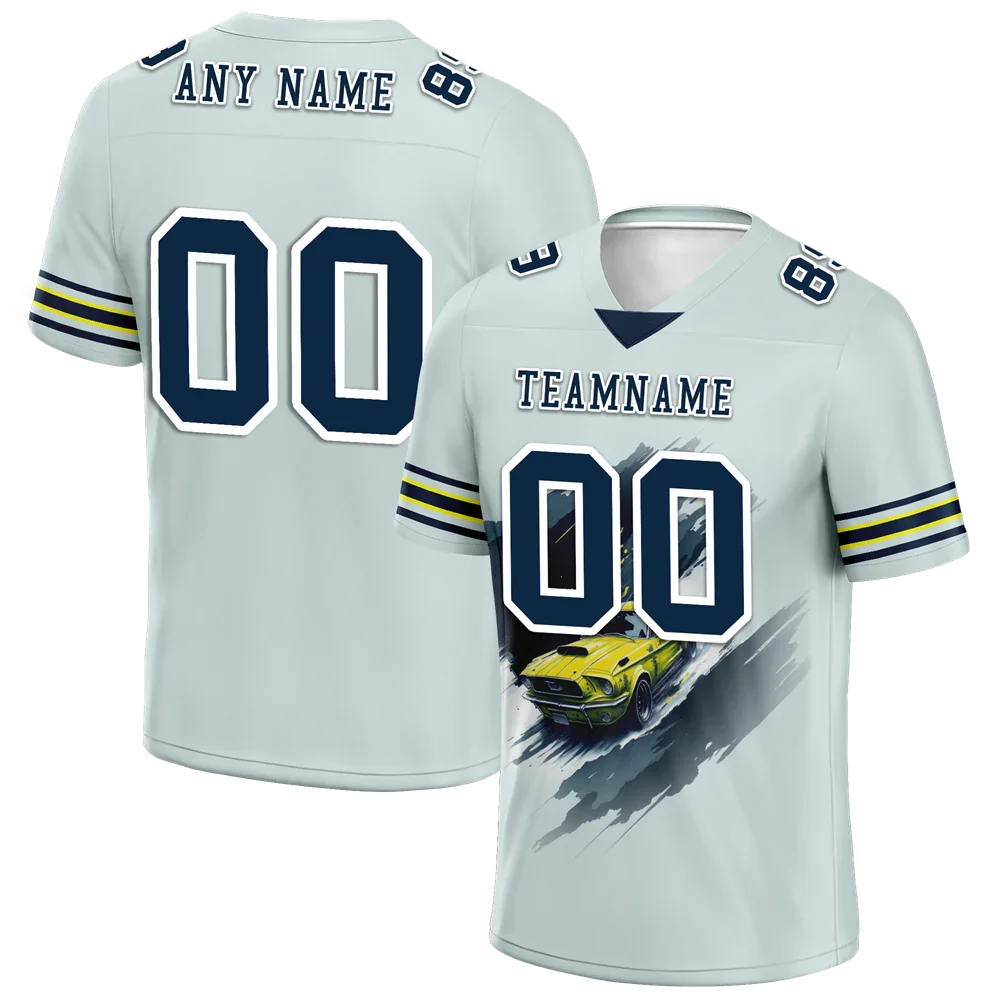 Custom Grey Drift Fashion Black Personalized Authentic Football Jersey FBJ02-bc0fb0c - Coolcustomize