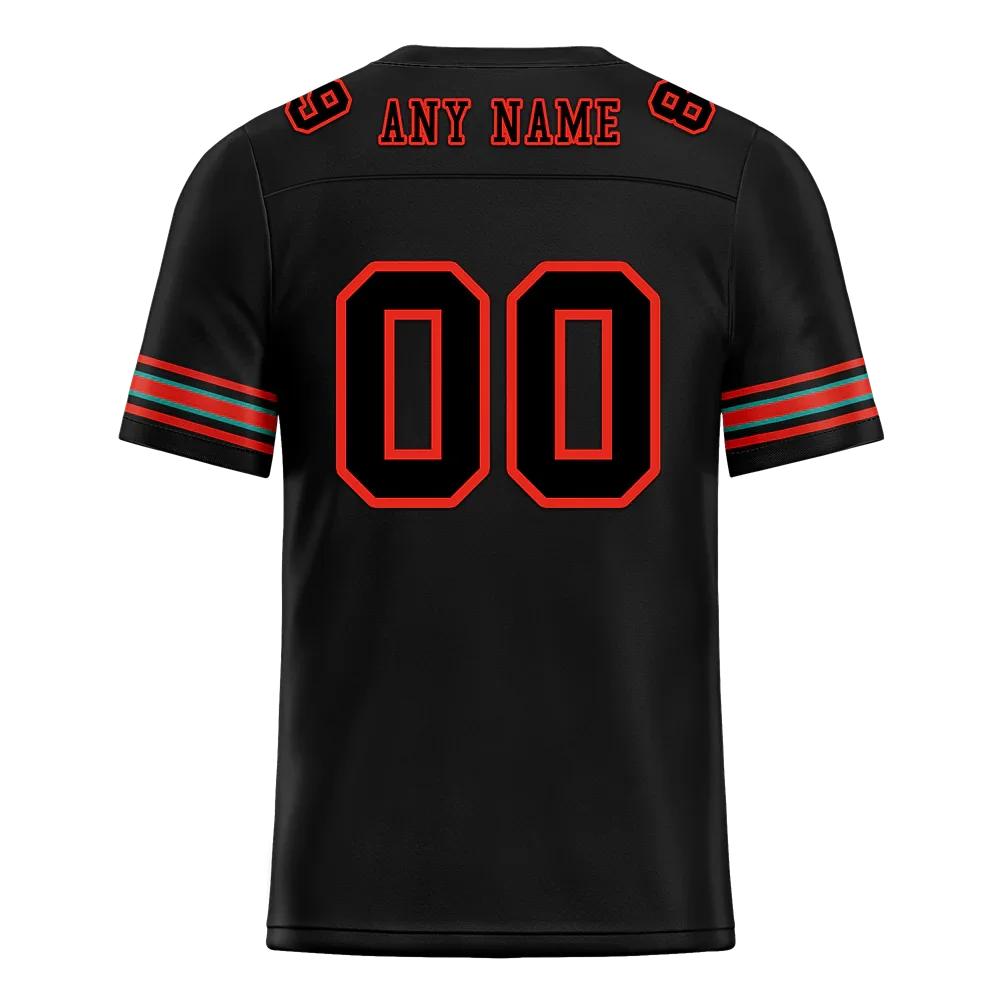 Custom Black Red Drift Fashion Black Personalized Authentic Football Jersey FBJ02-bc0fb0d - Coolcustomize