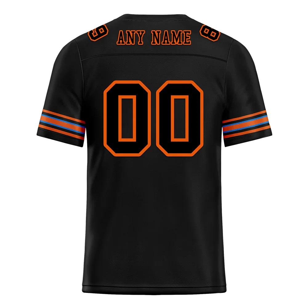 Custom Black Orange Drift Fashion Black Personalized Authentic Football Jersey FBJ02-bc0fb0e - Coolcustomize