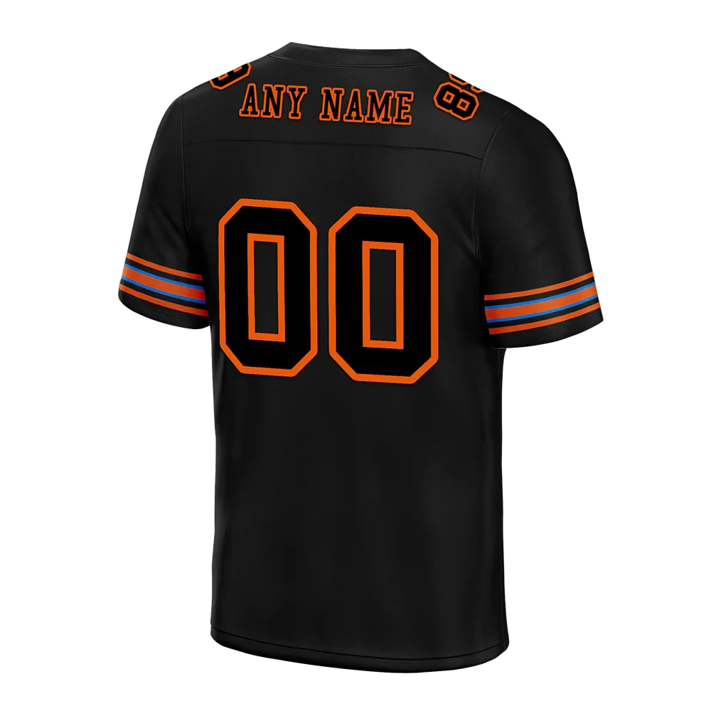 Custom Black Orange Drift Fashion Black Personalized Authentic Football Jersey FBJ02-bc0fb0e - Coolcustomize
