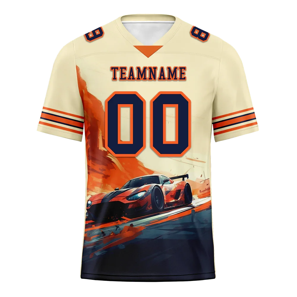 Custom Yellow Orange Drift Fashion Black Personalized Authentic Football Jersey FBJ02-bc0fb0f - Coolcustomize