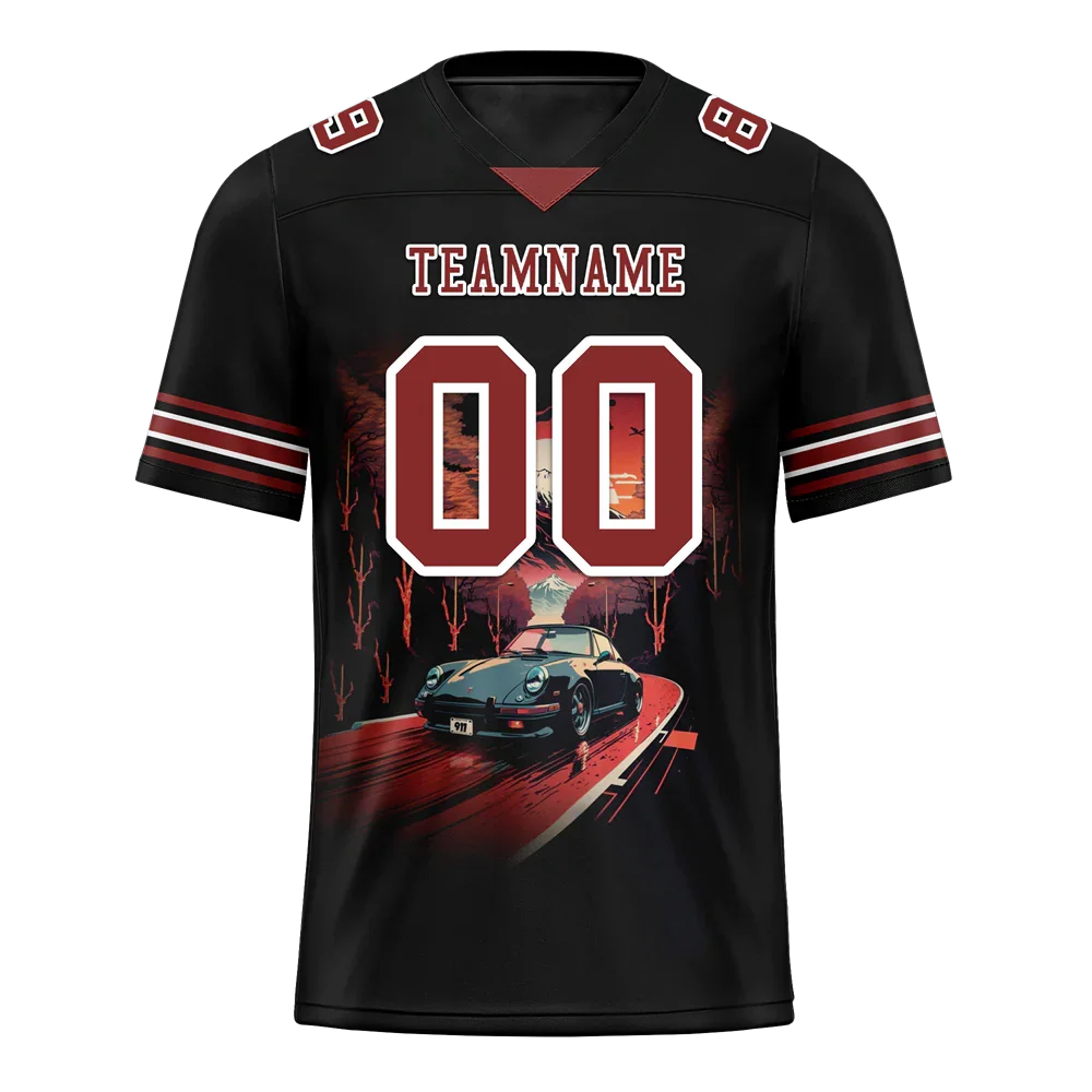 Custom Black Drift Fashion Brown Personalized Authentic Football Jersey FBJ02-bc0fb07 - Coolcustomize