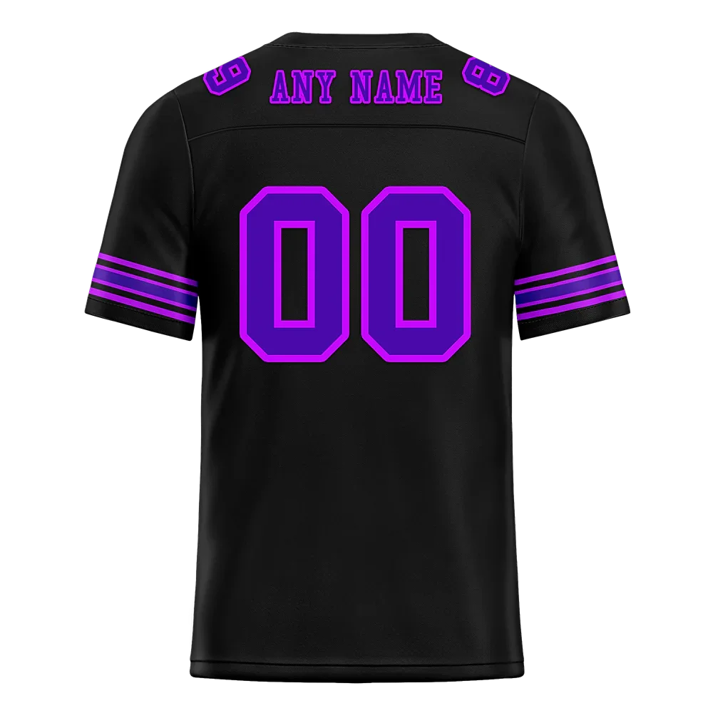 Custom Black Drift Fashion Purple Personalized Authentic Football Jersey FBJ02-bc0fb08 - Coolcustomize