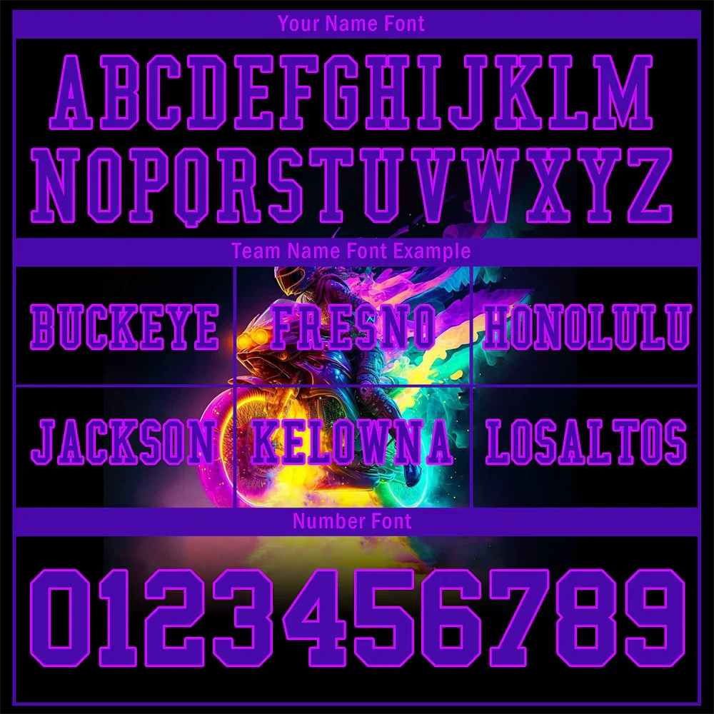Custom Black Drift Fashion Purple Personalized Authentic Football Jersey FBJ02-bc0fb08 - Coolcustomize