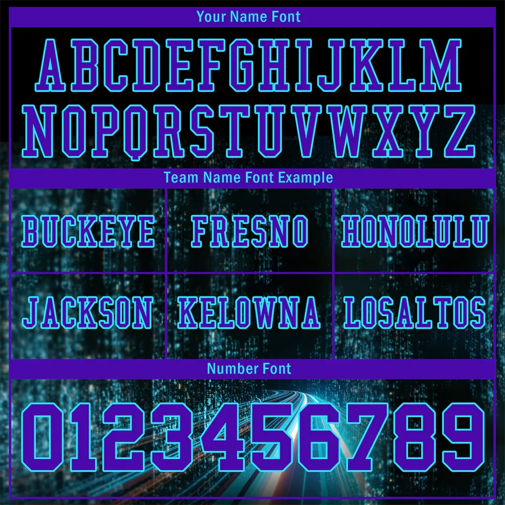 Custom Black Aqua Drift Fashion Purple Personalized Authentic Football Jersey FBJ02-bc0fb09 - Coolcustomize