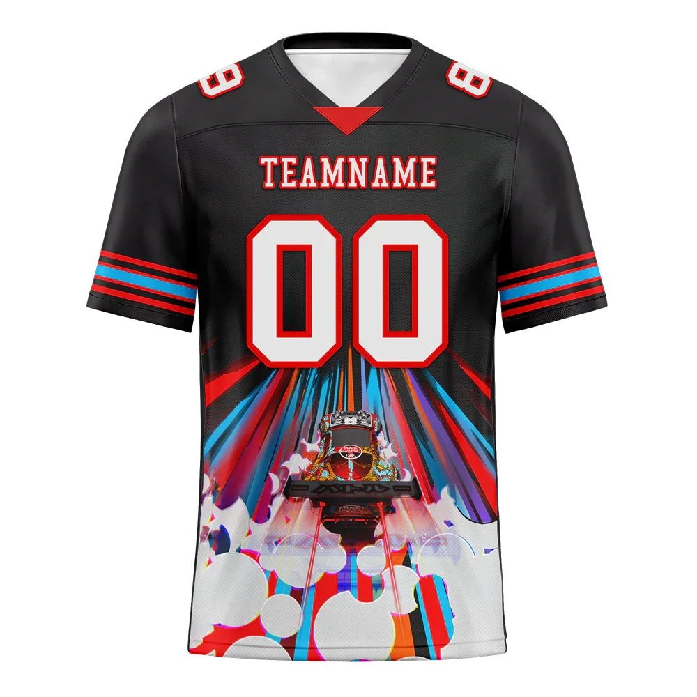 Custom Black Drift Fashion White Personalized Authentic Football Jersey FBJ02-bc0fba0 - Coolcustomize