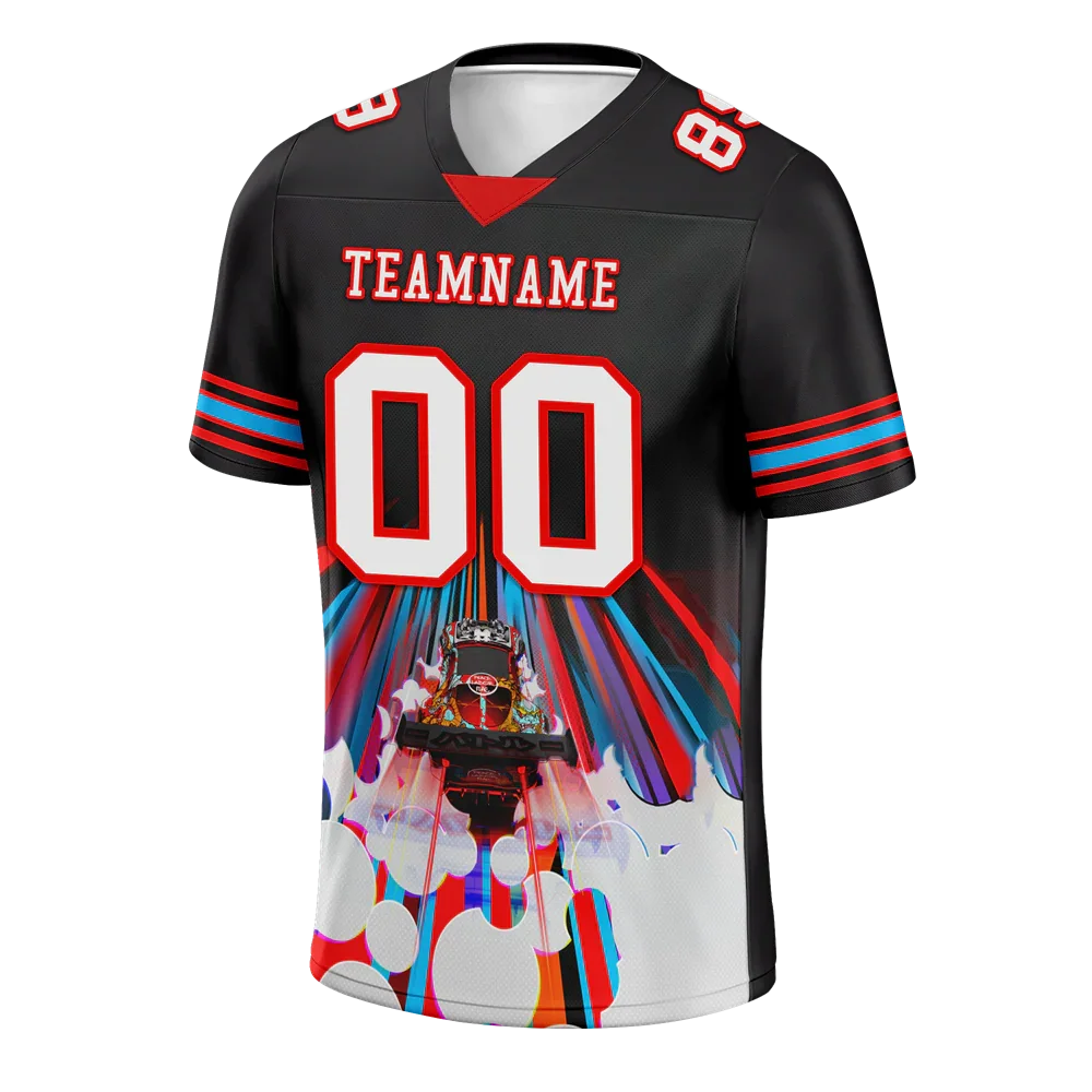 Custom Black Drift Fashion White Personalized Authentic Football Jersey FBJ02-bc0fba0 - Coolcustomize