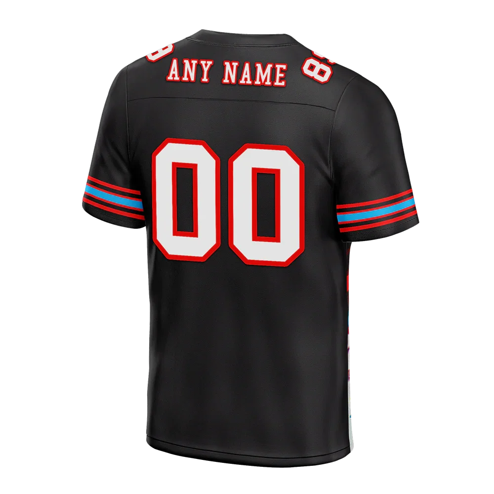 Custom Black Drift Fashion White Personalized Authentic Football Jersey FBJ02-bc0fba0 - Coolcustomize