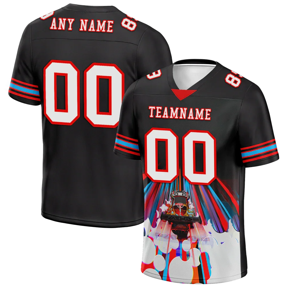 Custom Black Drift Fashion White Personalized Authentic Football Jersey FBJ02-bc0fba0 - Coolcustomize